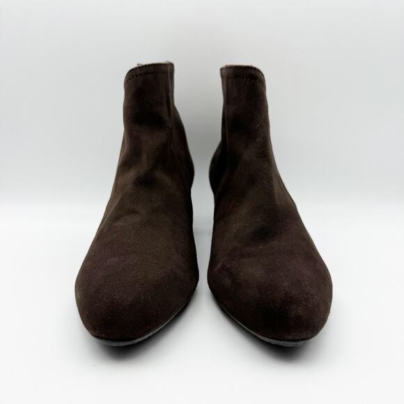 Eric Michael Womens Alexis Booties EU 39 US 8.5-9 Dark Brown Suede NWOB - Picture 10 of 13